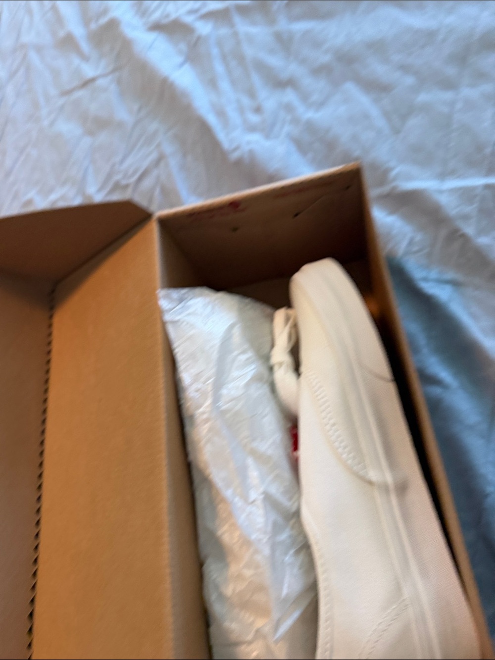 Vans White Canvas Low-Top Sneakers - Picture 4 of 6